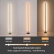 LED лампа за ъгъл, Kardleen®, 3 цветови температури, минималистичен дизайн, димируема, метална основа, управление чрез приложение и дистанционно, многоцветно амбиентно осветление, амбиентно осветление за всекидневна, спалня и офис, черна, 140см