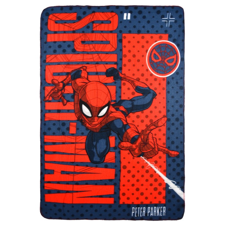 Поларно одеяло Spider-Man Parker 100x150см