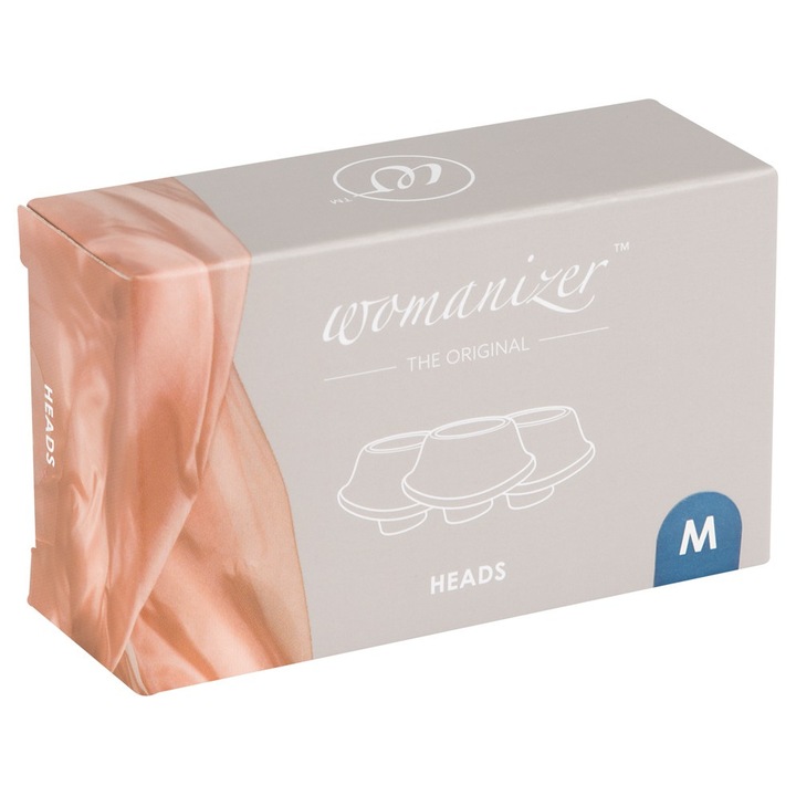 Womanizer 3 db-os cserélhető fej készlet, szilikon, S, 15x10mm, Classic, Eco, Premium, Liberty, Starlet 2 modellekhez