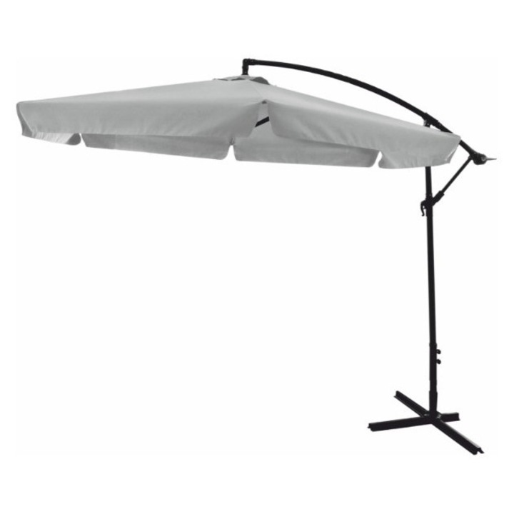 Kerti napernyő - 3 méter - szürke