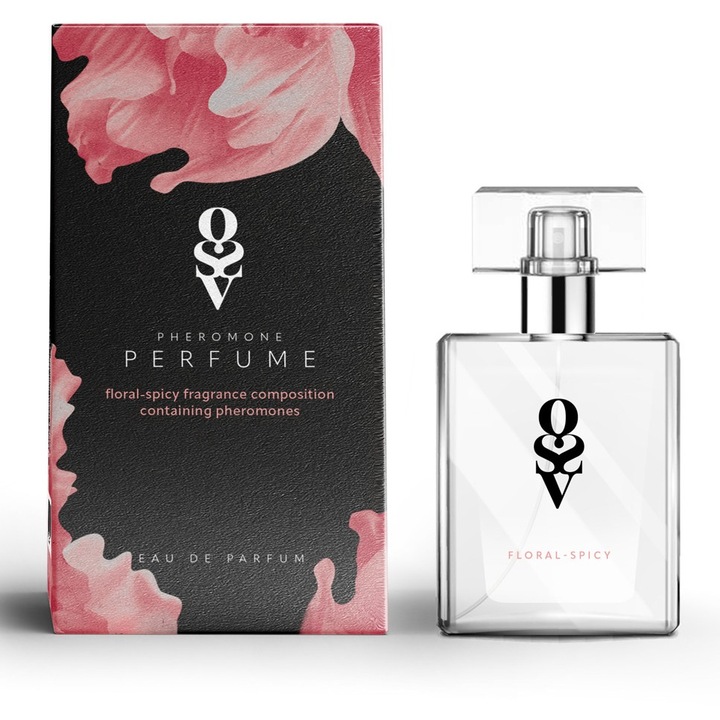 Parfum floral-fructat Obsessive, 30 ml, note de pere si coacaze negre, sticla eleganta