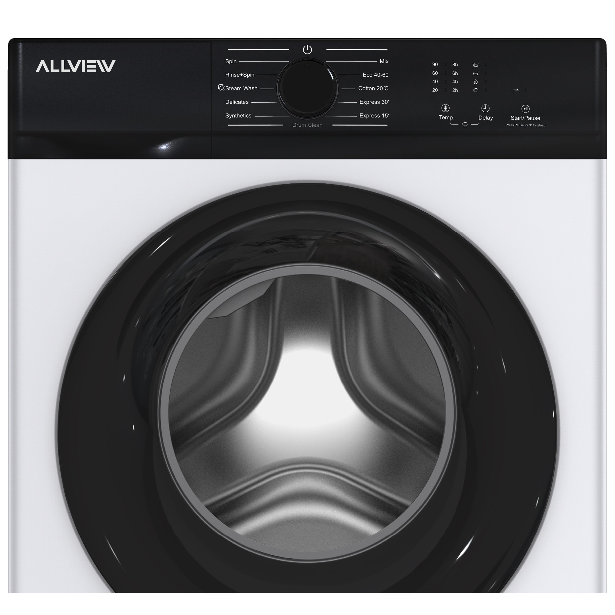 Masina de spalat rufe Allview Sensy 610E, 6 KG, motor Inverter, Super SLIM, 1200 RPM, 11 Programe, Clasa A