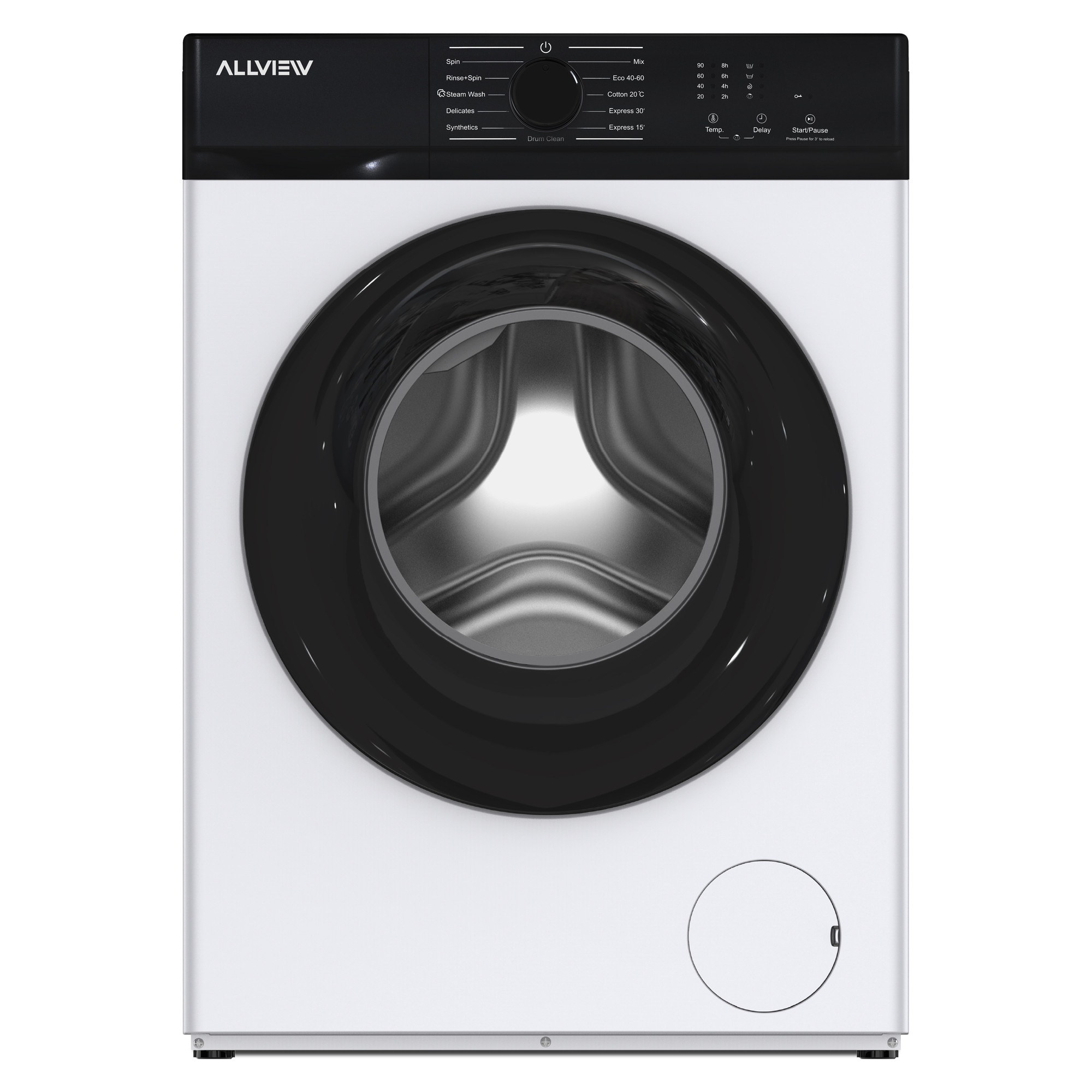 Masina de spalat rufe Allview Sensy 610E, 6 KG, motor Inverter, Super SLIM, 1200 RPM, 11 Programe, Clasa A
