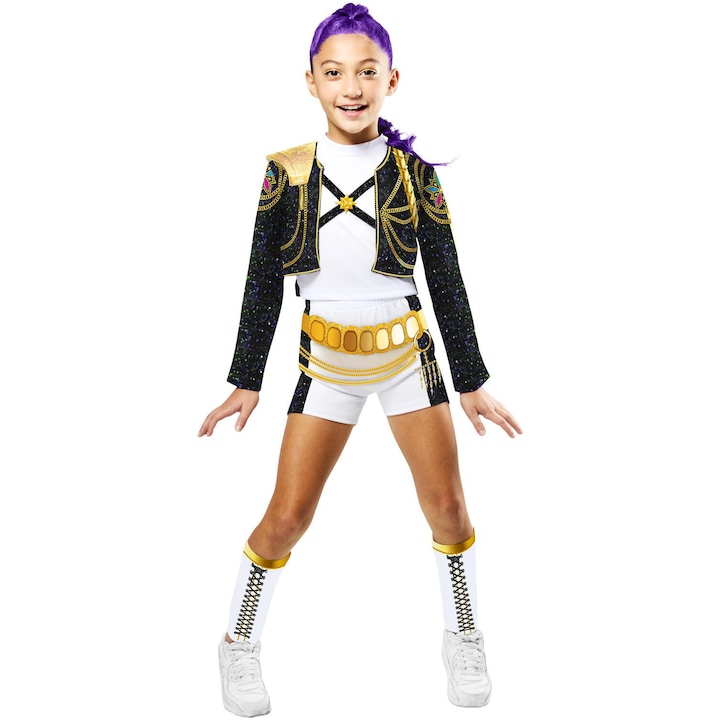 Costum K-Pop Demon Hunters, Rumi Golden Deluxe, XS, 5-6 ani, 116 cm