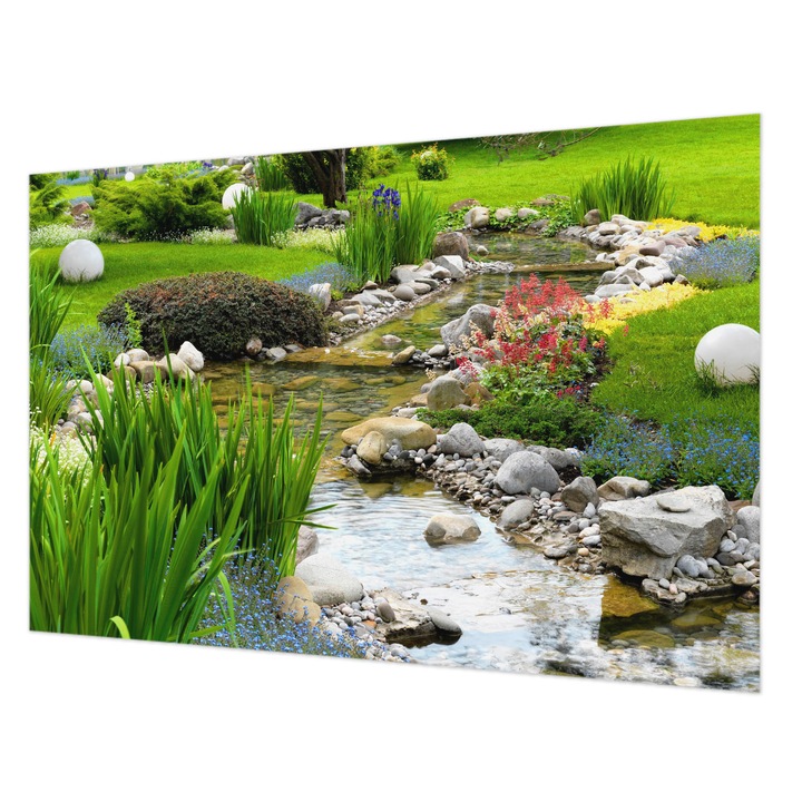 Dekor Tapéta, Wallfluent, Idilli kert, Zöld, 104 x 70 cm, Nem Szőtt, Dekoráció, 010100060020000001031