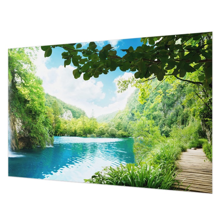 Dekor Tapéta, Wallfluent, Természetes oázis, Zöld, 104 x 70 cm, Vlies, Erős Ragasztó, 010100060020000000823