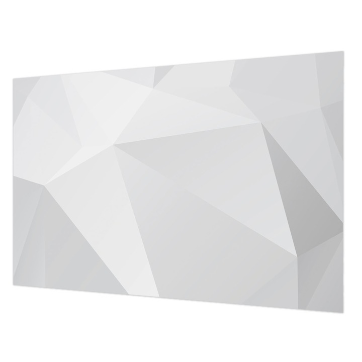 Fotótapéta Falra, Wallfluent, Szürke háromszögek, Fehér, 104 x 70 cm, Nem Szőtt, Élénk Színek, 010100060020000006051