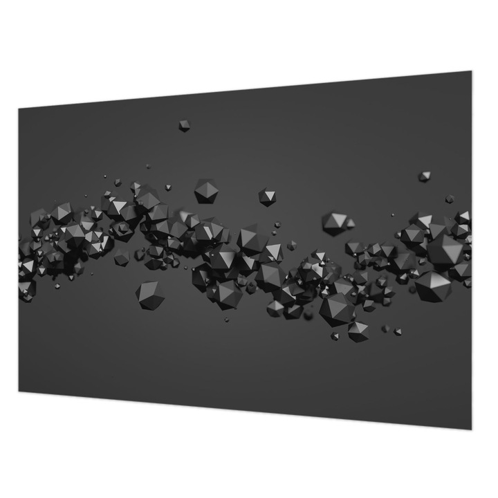 Fotótapéta Falra, Wallfluent, Fekete csomók, Fekete, 104 x 70 cm, Vlies, Modern Dizájn, 010100060020000006123