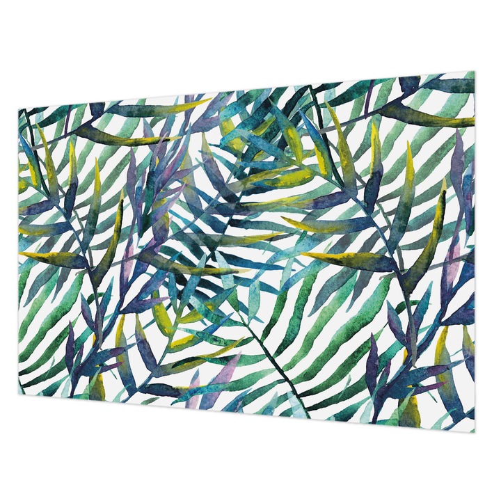 Tapéta Falra, Wallfluent, Egzotikus növényzet, Zöld, 104 x 70 cm, Vlies, Stílusos, 010100060020000012927