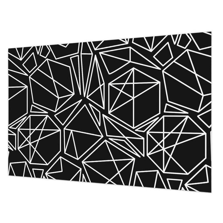 Tapéta Falra, Wallfluent, Modern absztrakció, Fekete, 104 x 70 cm, Vlies, Élénk Színek, 010100060020000013019