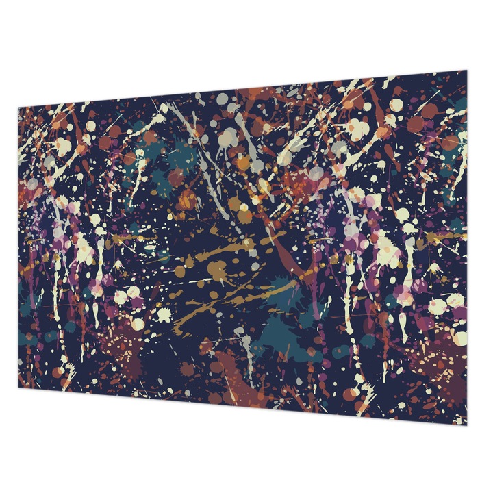 Tapéta Falra, Wallfluent, Színes absztrakció, Tengerészkék, 104 x 70 cm, Nem Szőtt, Erős Ragasztó, 010100060020000013073