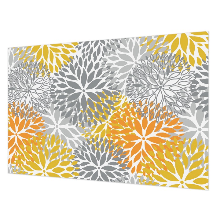 Tapéta Falra, Wallfluent, Virágenergia, Szürke, 104 x 70 cm, Vlies, Dekoráció, 010100060020000013233