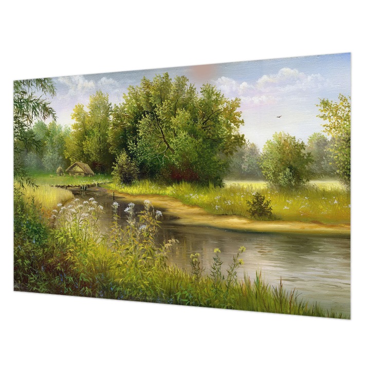 Fotótapéta Falra, Wallfluent, Vidéki táj, Zöld, 104 x 70 cm, Vlies, Öko, 010100060020000017324