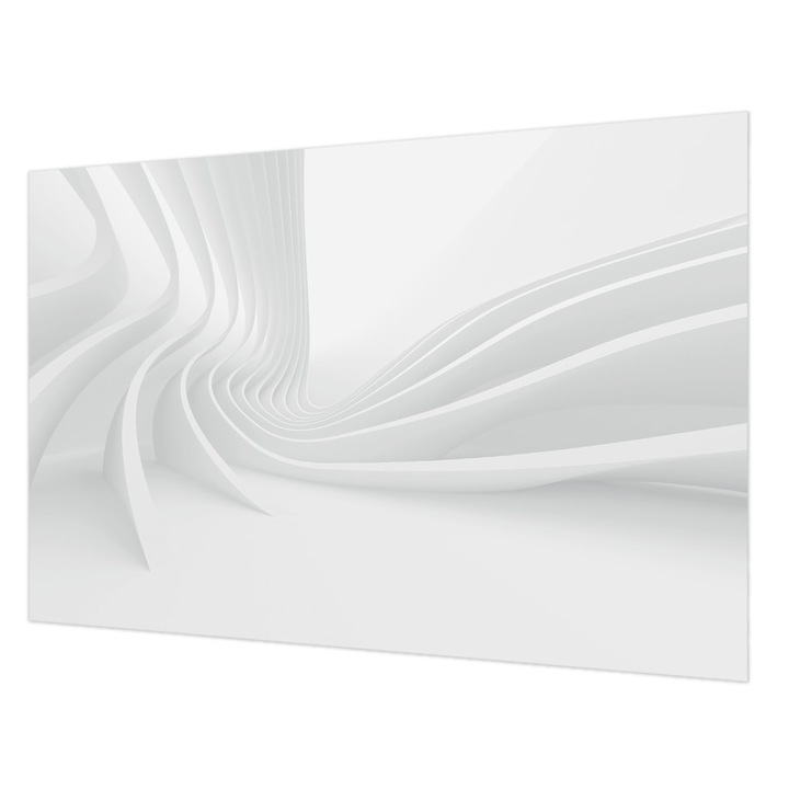 Tapéta Falra, Wallfluent, Folyadékvezetékek, Fehér, 104 x 70 cm, Vlies, Modern Dizájn, 010100060020000056563