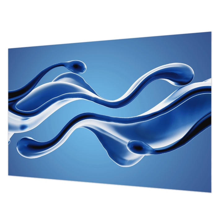 Fotótapéta Falra, Wallfluent, Absztrakt könnyedség, Kék, 104 x 70 cm, Vlies, Élénk Színek, 010100060020000075350