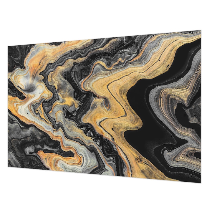 Fotótapéta Falra, Wallfluent, Vonalak kaleidoszkópja, Fekete, 104 x 70 cm, Vlies, Modern Belsőépítészeti Dekoráció, 010100060020000077316