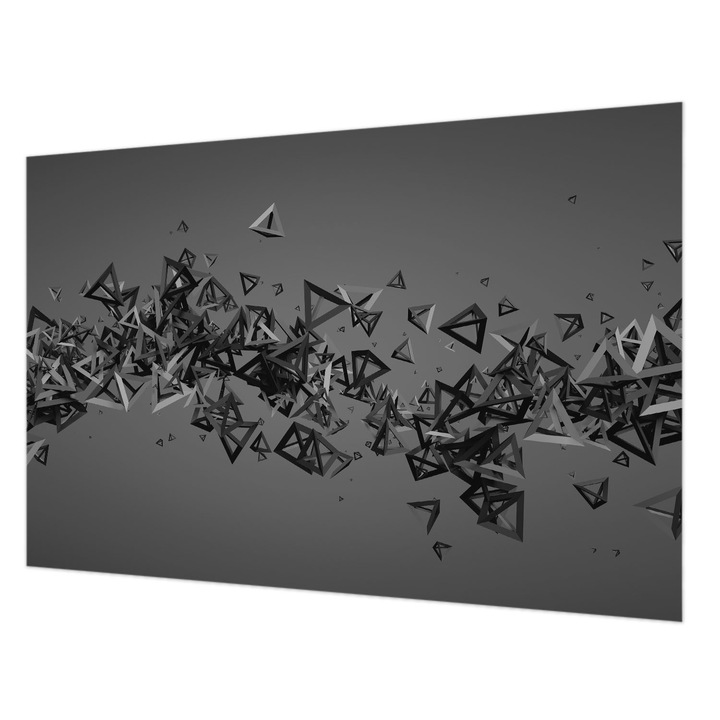 Tapéta Vlies Fali Dekoráció, Wallfluent, Geometriai absztrakciók, Szürke, 104 x 70 cm, Nem Szőtt, Élénk Színek, 010100060020000274694
