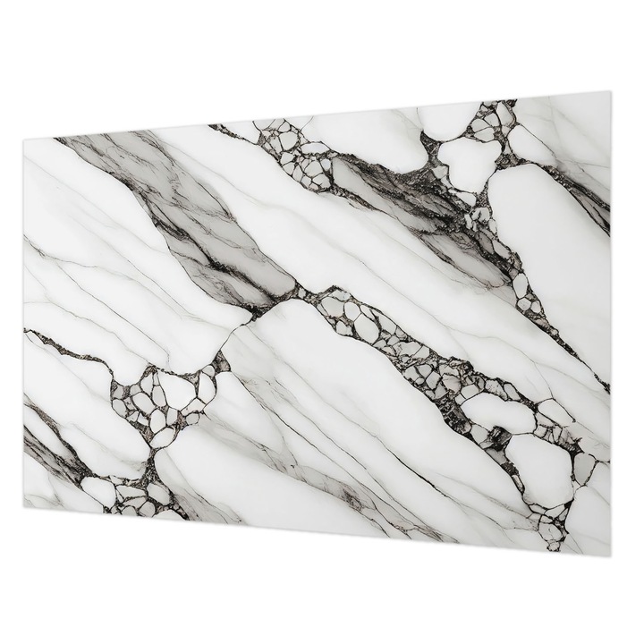 Dekor Tapéta, Wallfluent, Kőminta, Fehér, 104 x 70 cm, Vlies, Könnyen Felszerelhető, 010100060020000282605