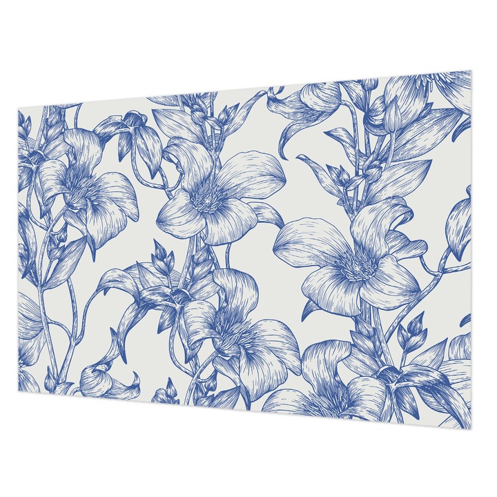 Fotótapéta Falra, Wallfluent, Virágágak, Fehér, 104 x 70 cm, Vlies, Modern Dizájn, 010100060020000282747