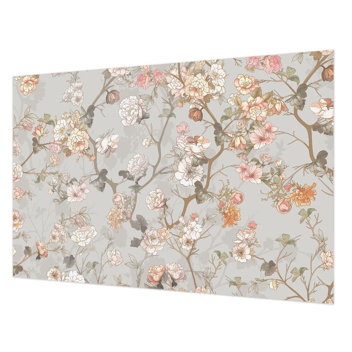 Fotótapéta Falra, Wallfluent, Romantikus minta, Szürke, 104 x 70 cm, Vlies, Erős Ragasztó, 010100060020000282749