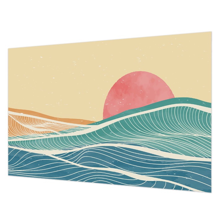 Fotótapéta Falra, Wallfluent, Tengeri hullámok, Bézs, 104 x 70 cm, Nem Szőtt, Előszobába, Hálószobába, 010100060020000282764