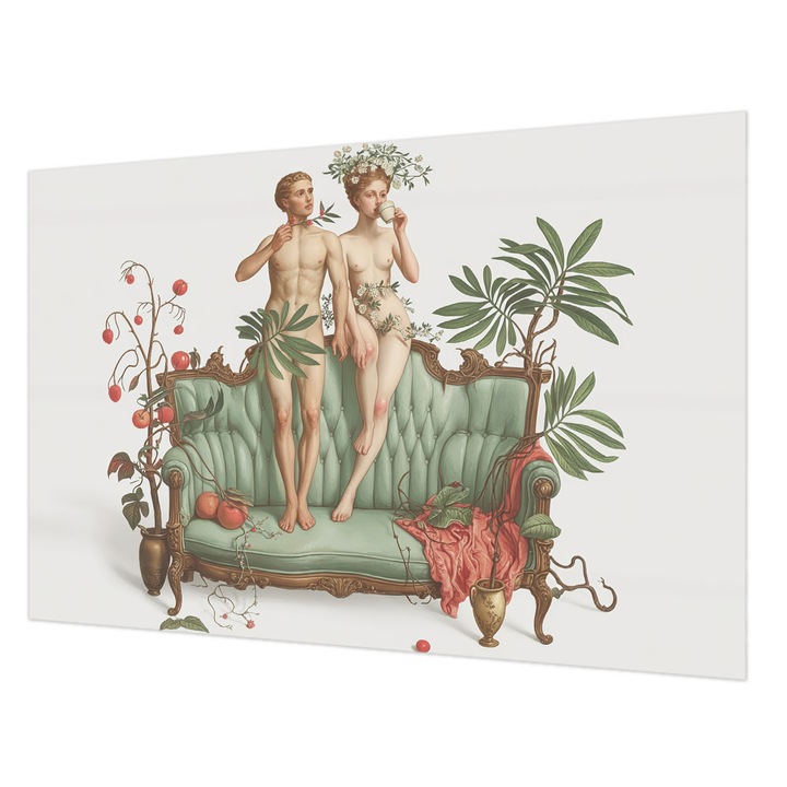 Fotótapéta De Perete, Wallfluent, Eleganta misterioasa, Verde, 104 x 70 cm, Elegant, Pentru Living, Hol, 010100060020000284740