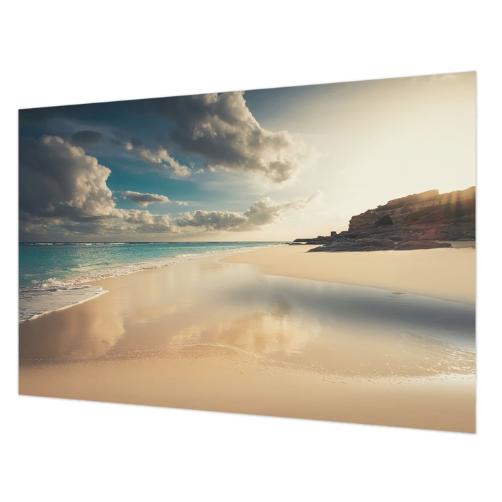 Tapéta Falra, Wallfluent, Napospart, Kék, 104 x 70 cm, Vlies, Könnyen Felszerelhető, 010100060020000284751