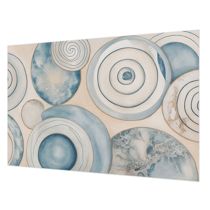 Dekor Tapéta, Wallfluent, Spirális örvények, Bézs, 104 x 70 cm, Nem Szőtt, Nappaliba, Szobába, 010100060020000284836