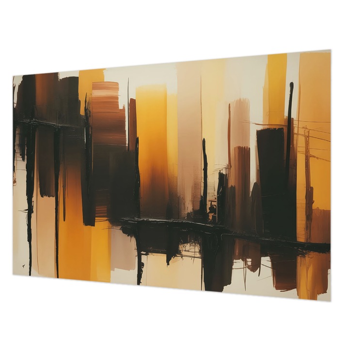 Tapéta Falra, Wallfluent, Függőleges csíkok, Barna, 104 x 70 cm, Vlies, Erős Ragasztó, 010100060020000284857