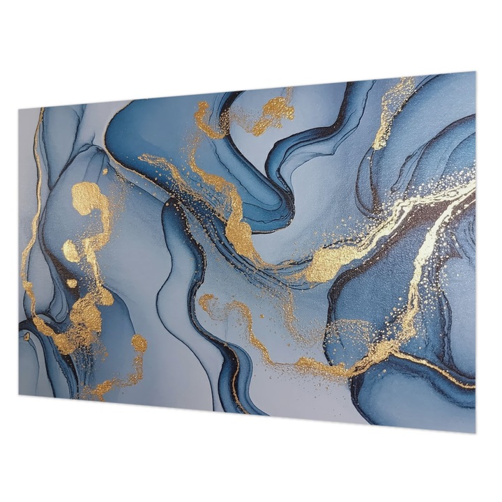 Fotótapéta Falra, Wallfluent, Kék hullámok, Kék, 104 x 70 cm, Nem Szőtt, Élénk Színek, 010100060020000284877