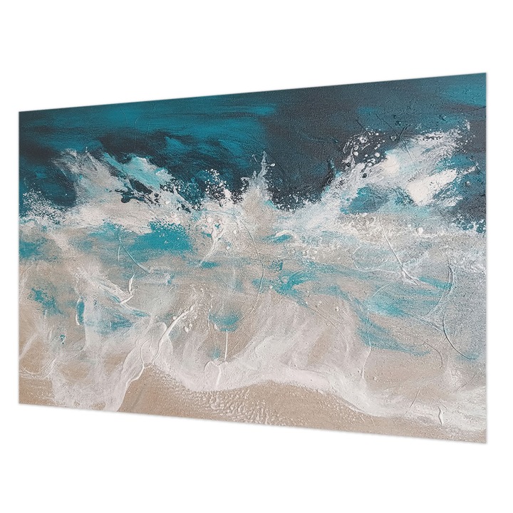 Tapéta Falra, Wallfluent, Óceán hullámai, Kék, 104 x 70 cm, Nem Szőtt, Stílusos, 010100060020000284981