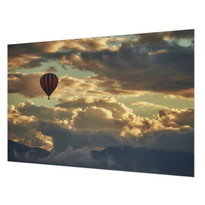 Dekor Tapéta, Wallfluent, Léggömb a felhőkben, Szürke, 104 x 70 cm, Nem Szőtt, Élénk Színek, 010100060020000285072