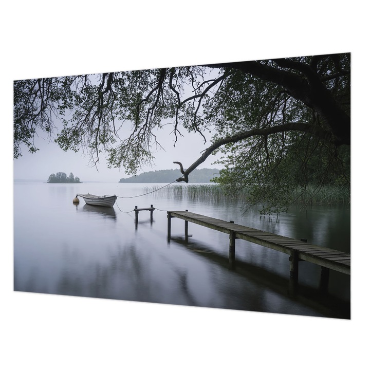 Tapéta Falra, Wallfluent, Egy nyugodt tó, Szürke, 104 x 70 cm, Nem Szőtt, Dekoráció, 010100060020000285121