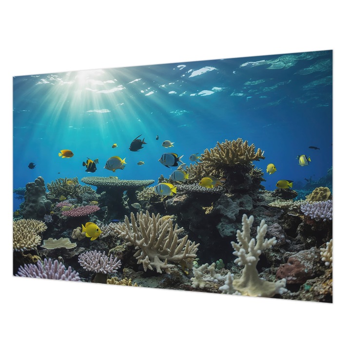 Fotótapéta Falra, Wallfluent, Víz alatti világ, Kék, 104 x 70 cm, Nem Szőtt, Stílusos, 010100060020000285129