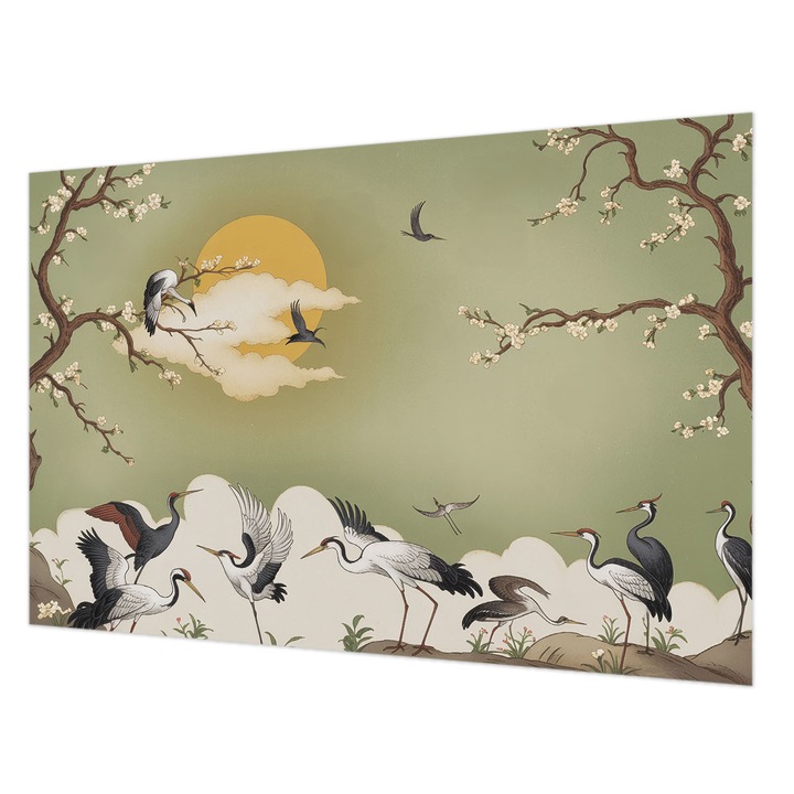 Fotótapéta Falra, Wallfluent, Elegáns természet, Zöld, 104 x 70 cm, Nem Szőtt, Öko, 010100060020000285130