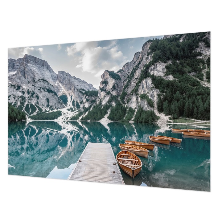 Fotótapéta Falra, Wallfluent, Hegyi panoráma, Fehér, 104 x 70 cm, Nem Szőtt, Előszobába, Hálószobába, 010100060020000285154