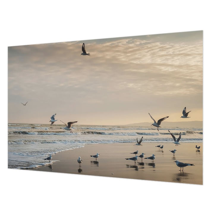 Fotótapéta Falra, Wallfluent, Tengerparti nyugalom, Fekete, 104 x 70 cm, Vlies, Előszobába, Hálószobába, 010100060020000285155