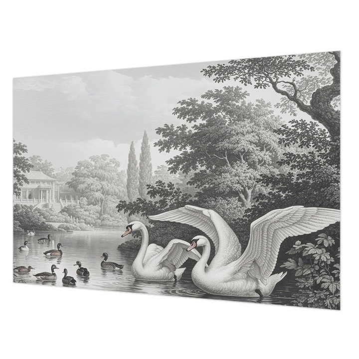 Dekor Tapéta, Wallfluent, A természet eleganciája, Fekete, 104 x 70 cm, Nem Szőtt, Öko, 010100060020000285182