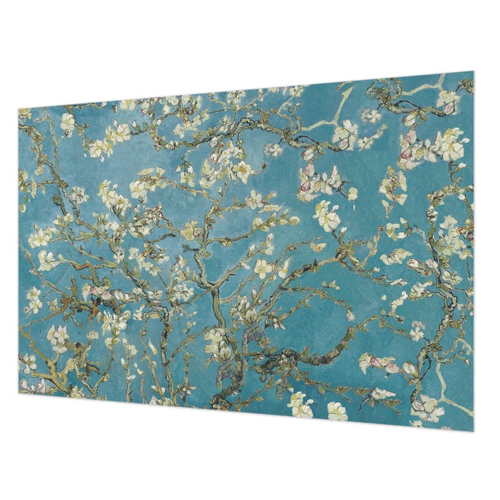 Tapéta Falra, Wallfluent, Virágzó ágak, Kék, 104 x 70 cm, Vlies, Öko, 010100060020000285214