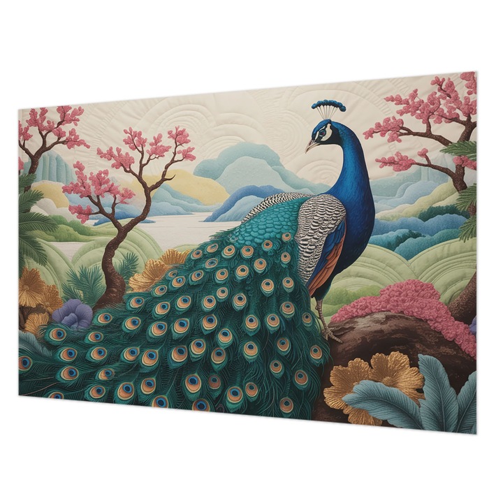 Dekor Tapéta, Wallfluent, Egzotikus szépség, Zöld, 104 x 70 cm, Vlies, Fali Dekoráció, 010100060020000285191