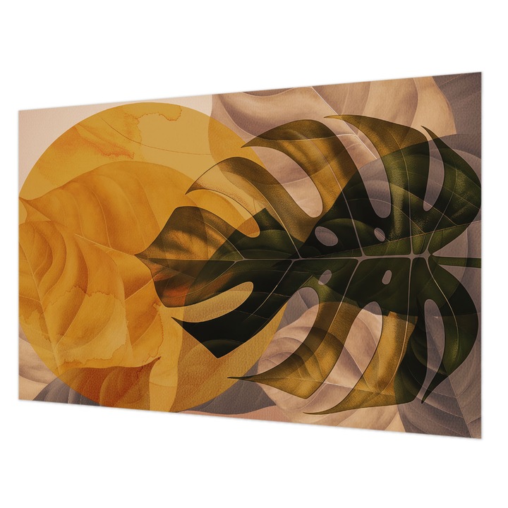 Fotótapéta Falra, Wallfluent, Absztrakt levelek, Narancssárga, 104 x 70 cm, Vlies, Klasszikus, 010100060020000285144