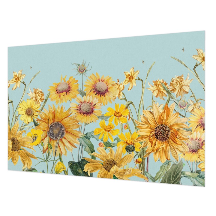 Tapéta Falra, Wallfluent, Nyári kert, Sárga, 104 x 70 cm, Nem Szőtt, Stílusos, 010100060020000285211