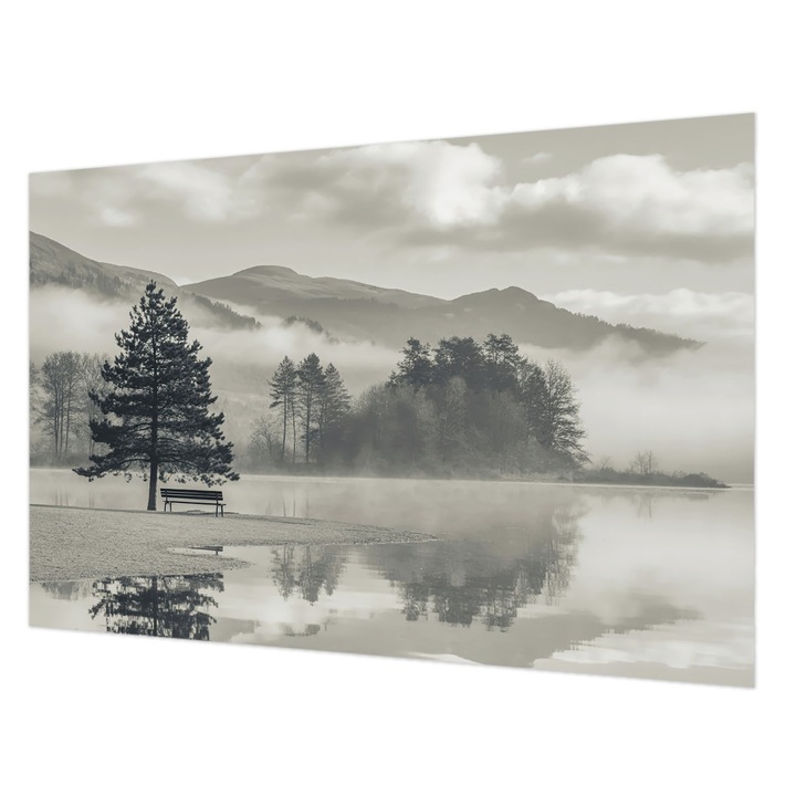 Tapéta Vlies Fali Dekoráció, Wallfluent, Romantikus táj, Szürke, 104 x 70 cm, Nem Szőtt, Klasszikus, 010100060020000284921