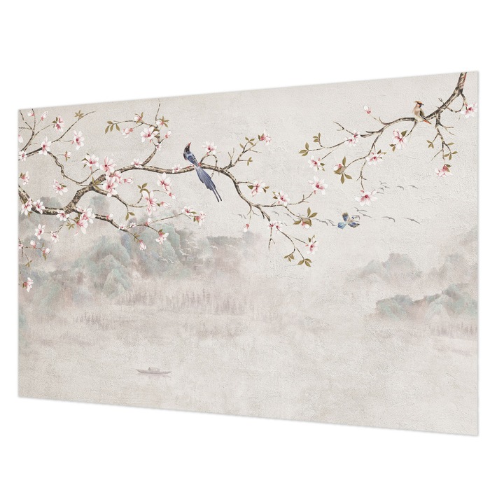 Dekor Tapéta, Wallfluent, Keleti táj, Bézs, 104 x 70 cm, Nem Szőtt, Modern Dizájn, 010100060020000285253