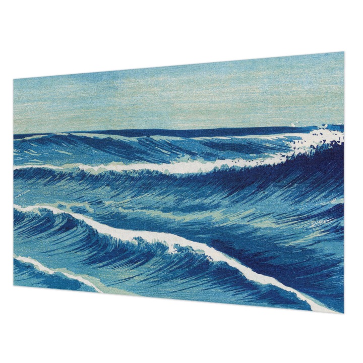 Tapéta Falra, Wallfluent, Tengeri hullámok, Kék, 104 x 70 cm, Vlies, Erős Ragasztó, 010100060020000285290