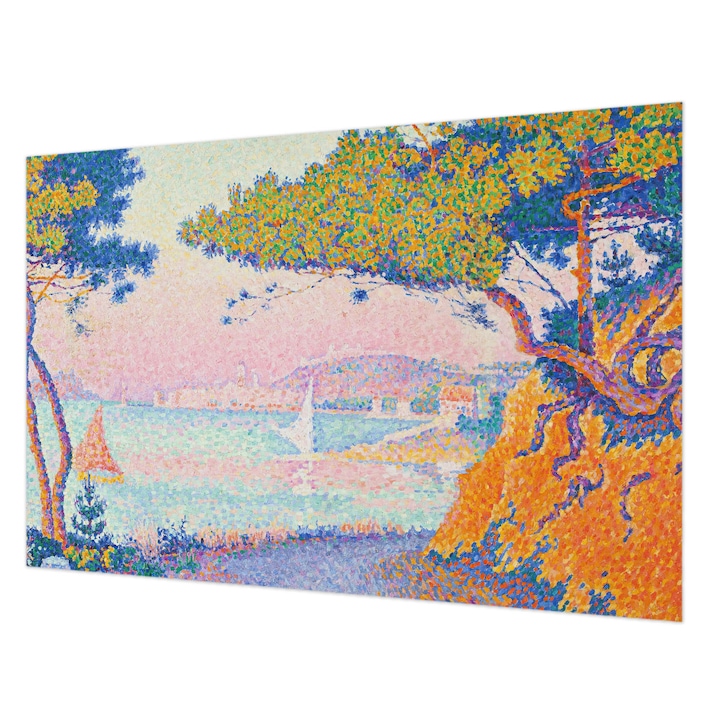 Tapéta Vlies Fali Dekoráció, Wallfluent, Színes táj, Kék, 104 x 70 cm, Nem Szőtt, Modern Tapétatekercs, 010100060020000285347