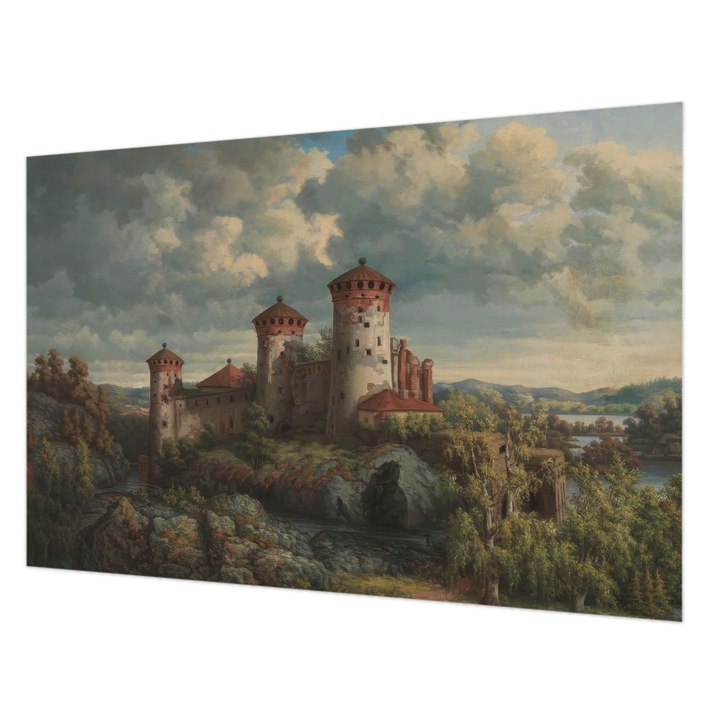 Dekor Tapéta, Wallfluent, Romantikus táj, Zöld, 104 x 70 cm, Nem Szőtt, Modern Dizájn, 010100060020000285370