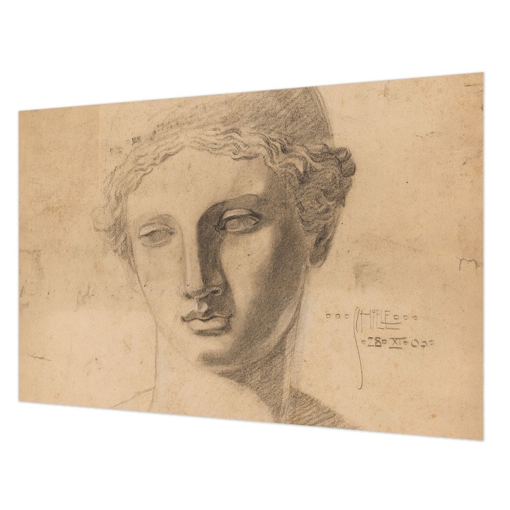 Tapéta Falra, Wallfluent, Női portré, Bézs, 104 x 70 cm, Nem Szőtt, Modern Dizájn, 010100060020000285401