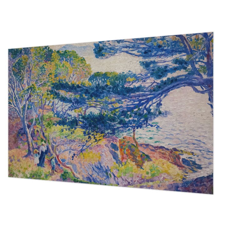 Tapéta Falra, Wallfluent, Impresszionista tájkép, Kék, 104 x 70 cm, Vlies, Erős Ragasztó, 010100060020000285405