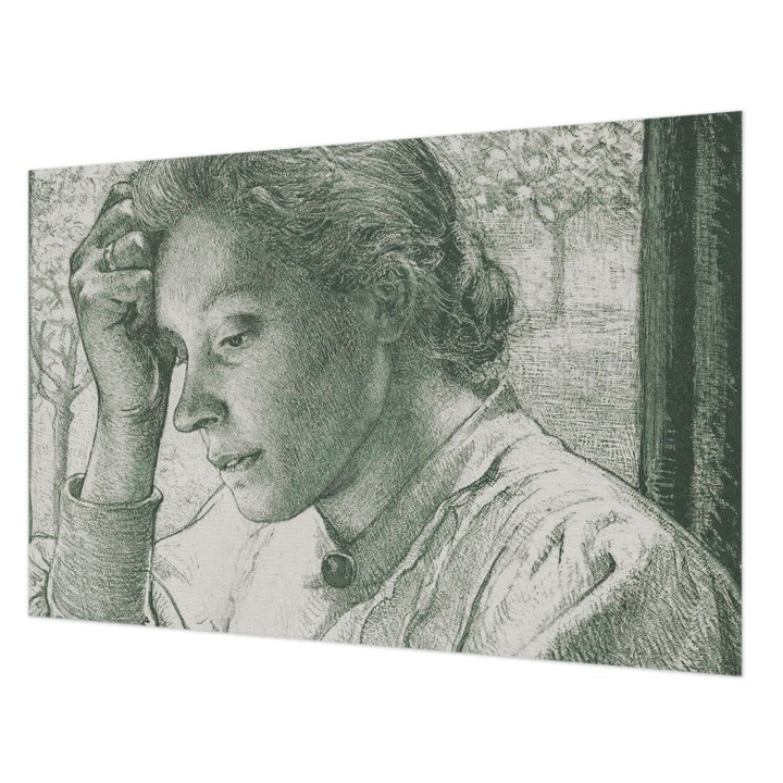 Tapéta Vlies Fali Dekoráció, Wallfluent, Fényvisszaverő nő, Szürke, 104 x 70 cm, Nem Szőtt, Könnyen Felszerelhető, 010100060020000285455